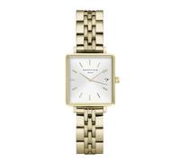 Rosefield Orologio da donna con bracciale in acciaio inossidabile color oro Boxy XS 24mm