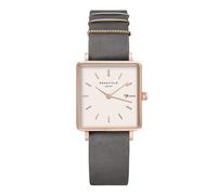 Rosefield Orologio da donna con bracciale in pelle grigio elefante Boxy 24mm