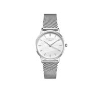 Rosefield Pearl Edit Mesh Silver con quadrante bianco perlato e cassa in argento da 36 mm RMSMS-R08 in acciaio inossidabile.