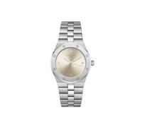 Rosefield Orologio da donna con rosa, orologio da polso analogico, quadrante al quarzo, vetro minerale, cinturino in acciaio inox, oro, argento, oro rosa, Rosa argento Duotone