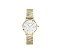 Rosefield Montre femme Small Edit maille milanaise dorée