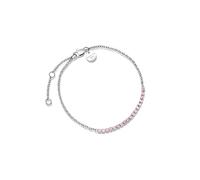 Rosefield - Tennis Light Rose Bracciale Silver - Donna, 17, Acciaio inossidabile