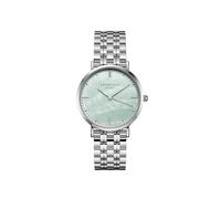 Rosefield Upper East Side verde con quadrante verde menta e cassa argento da 33 mm in acciaio inox UGSSS-U38, argento, Moderno