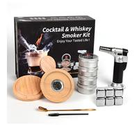 RoseFlower Kit per affumicatore da cocktail, Kit affumicatore per whisky, bevande, bourbon, bistecche, pesce e formaggio - Cibo e bevande fumo infuso - regalo per la festa del papà #1