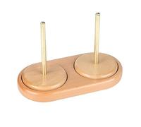 RoseFlower Legno Doppio Yarn Ball Holder, Filato in Legno/Porta Gomitoli di Filo di Legno - per Cucire, Quiltare, Ricamo, Porta Gomitolo Avvolgifilo per un Maglia All'Uncinetto#015