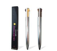 RoseFlower Penna per trucco magica 4 in 2, penna per ritocco, eyeliner, matita per labbra, matita per sopracciglia, evidenziatore, texture sfumabile e cremosa, adatta ai viaggi versatile