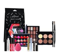 RoseFlower Professional Makeup Kit, Set Make Up, Include Palette di Ombretti, Tavolozza di fard, tavolozza di correttori, lucidalabbra, mascara e strumenti per il trucco, Set Regalo Donna Make Up#C
