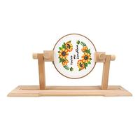 RoseFlower Punto Croce Cornice Stand, Supporto per Ricamo Regolabile, Telaio Sedile per Il Ricamo Cerchio in Legno, per Trapuntatura, Arazzo E Artigianato
