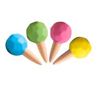 RoseFlower Set 4 Coni per l'Irrigazione, Auto di irrigazione Sistema di innaffiatura del Giardino Spikes, Ceramica, Irrigatori a Goccia Vasi, Coni di Argilla per Interni innaffiare Fiori e Bonsai#068