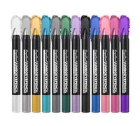 RoseFlower Set di 12 Penne per Ombretti Multi-colore, Impermeabile & Altamente Pigmentato Matitone Ombretto Occhi, Facile da Applicare, Texture Confortevole, Lucentezza Ombretto Stick Occhi (B)