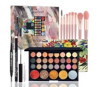 RoseFlower Trousse Trucchi Donna, Set Trucchi Donna Offerta Per Make Up Trousse Trucchi Ragazza con Mascara e Ombretti di Palette Professionali Cosmetics da Viaggio Regali Ragazza
