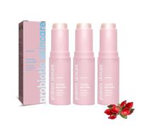 Rosehip Eye Stick, 3 pezzi per la cura degli occhi, idratazione, multi balsamo per occhiaie e gonfiore, dissolvenza linee sottili, pelle solida, idratare e tonificare la pelle intorno agli occhi