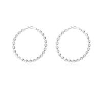 RoseJeopal Orecchini a cerchio da donna, in argento Sterling 925, intrecciati, in argento Sterling, ideali come regalo per donne e ragazze, Argento sterling