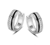 RoseJeopal Orecchini a cerchio in argento da donna, piccoli orecchini a cerchio in argento Sterling, ipoallergenici, per cartilagine dormiente, regalo di anniversario di Natale per donne e moglie