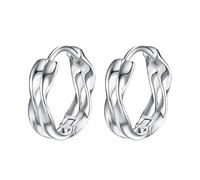 RoseJeopal Orecchini a cerchio in argento da donna, piccoli orecchini a cerchio in argento Sterling, ipoallergenici, per cartilagine dormiente, regalo di anniversario di Natale per donne e moglie, Oro