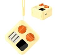 Roseliya Custodia compatibile con lettore audio Bluetooth Yoto Mini Kids, supporto da viaggio per altoparlante per bambini, riproduce storie, musica, podcast (solo borsa) (giallo, silicone per Yoto