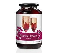 Rosella Flowers - Wilde Hibiskusblüten in Sirup - 750g, 40 Stück
