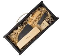 ROSELLI Coltello da chef piccolo, carbonio, GB con pietra per affilare R700P