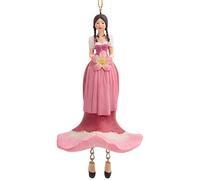 Rosemarie - Statuetta Decorativa a Forma di Bambina con Rose Alpine, da Appendere alla Finestra, Colore Rosa