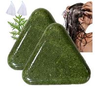 Rosemary Solid Shampoo Bar, Hair Soap Nature Triangle Shampoo Bar, Strengthening Gentle Herbal Hair Care, Hydrating & Scalp-Friendly, Conditioner Bars for All Hair Types (2pc)