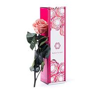 Rosen-Te-Amo | Regalo Festa della Mamma | Rosa Stabilizzata profumata Rosa Eterna con stelo e biglietto auguri | Rosa Vera rosa | idea regalo Compleanno Donna | Regalo San Valentino, Natale, Nozze
