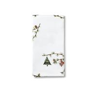 Rosendahl, Hammershøi Christmas Napkin 45X45 Cm White W. Deco 4 Pcs, Set 4 Tovaglioli Da Tavola Natalizi, Bianco W. Deco, Unisex-Adult.