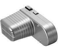 Rosenstein & Söhne Accessorio per macchina pasta in acciaio inox: Motore elettrico 230V per Macchina per pasta, 2 velocità selezionabili per manovella automatica, pulsante per manovella manuale