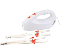 Rosenstein & Söhne Coltelli elettrici - Elettrico coltello: coltello elettrico, 2 lame doppie in acciaio inossidabile, sistema di sicurezza (da cucina, per il pane, Affettatrice per pane)