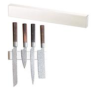 Rosenstein & Söhne Empty Knife Blocks - portacoltelli: Magnete- Barra di coltelli, magnete extra forte, acciaio inossidabile spazzolato (binario magnetico per coltelli, supporti magnetici per)