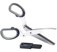 Rosenstein & Söhne Forbici da cucina - forbici: Forbici per erbe con pettine per la pulizia (Taglia erbe aromatiche, Forbici per erba cipollina, Tagliaverdure)