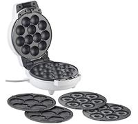 Rosenstein & Söhne macchina per ciambelle: Maker 3in1 per donut, cupcake e cakepop, antiaderente, 600 Watt (donutmaker 3in1, Cake Pop Donut Maker, cottura)