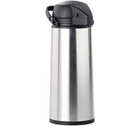 Rosenstein & Söhne Macchine da caffè americano - La pompa può: Acciaio inossidabile- Bottiglia Isolante a Vakuum con Pompa, 1,6 Litri (Caffettiere, Brocca per a vuoto, Beuta da vuoto)