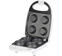 Rosenstein & Söhne Macchine per Waffle - waffle cup maker: Piastra per waffle, per 4 mini coppette di cialde gelato, antiaderente, 520 Watt (waffel maker coni di, coppette cialda in ferro, sciarpa)