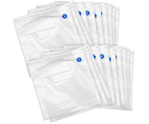 Rosenstein & Söhne Macchine sottovuoto per alimenti - Busta sottovuoto: Buste sottovuoto mega-pack da 20 pezzi, 26 cm x 28 cm ciascuno (Custodia in alluminio, Busta goffriert, Vuoto)