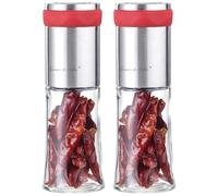 Rosenstein & Söhne macinapeperoncino: Set da 2 Macine per spezie e peperoncino, Macinatori in acciaio inossidabile (moli per chili, macina spezie peperoncino, miglio)