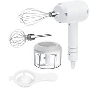 Rosenstein & Söhne mixer a batteria: Ultracompatto Frullatore a immersione 3in1, Accessorio tritatutto, 2 fruste di diverse dimensioni (macinacaffè, frullatore immersione, mini)