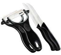 Rosenstein & Söhne pelapatate ceramica: Coltelli e pelatori in ceramica - Set da 2 (Edizione PEARL) (pelapatate per asparagi, coltello da frutta in, sciarpa)