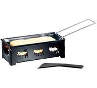 Rosenstein & Söhne Piastre per Raclette - Mini Raclette: Raclette pieghevole per tea light per 2 persone, con raschietti e lumini (Mini Raclette Luce del tè, Raclette senza elettricità)