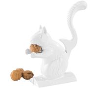 Rosenstein & Söhne Schiaccianoci - Retrò Schiaccianoci: Schiaccianoci in ghisa, Design scoiattolo, bianco (Progettato, Pinze per noci, Natale bambini)