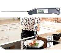 Rosenstein & Söhne Termometro per zucchero: Termometro domestico digitale, pieghevole, Sonda da 13 cm, fino a 200 ° C (tè termometro, Termometro domestico, Termometro da bagno)