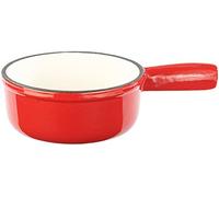 Rosenstein & Söhne Zubehör zu Set per fonduta: Pentola per fonduta di formaggio in ghisa, 16 cm (fonduta ghisa)