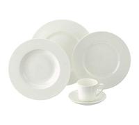 ROSENTHAL - 61040-800001-18743 Jade - Servizio Da Tavola In Porcellana Fine Bone China, 30 Pezzi, Colore: Bianco