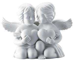 Rosenthal Coppia di angeli con cuore, bianco opaco, 5 cm