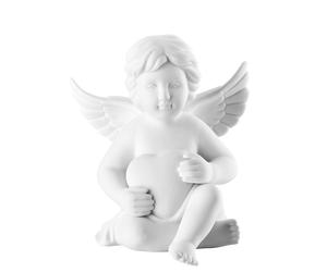 ROSENTHAL Figurina Statuina Engel gross Angelo con Cuore 14,5cm Porcellana