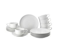 Rosenthal Joyn, set di 18 pezzi, in porcellana, piatti, tazze e piattini, look leggero e naturale, tocco moderno e urbano, lavabile in lavastoviglie e microonde