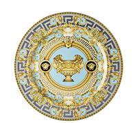 VERSACE Prestige Gala Bleu Piatto Segnaposto 30cm Porcellana