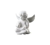 ROSENTHAL Statuina Figurina Angelo con Pergamena 10x9cm Porcellana