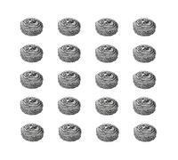 rosepartyh Spugne la Pulizia Paglietta Acciaio Inox 20 Pezzi Spugnetta Pagliette Spirale Sapone Cucina