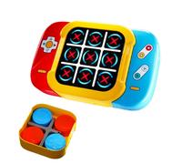 RoserRose Gioco da Tavolo Tic Tac Toe 4 in 1, Console Portatile per Viaggi in Auto, Gioco per Bambini e Adulti