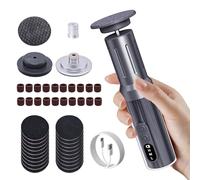 RoserRose Grattugia elettrica 3 in 1 per calli Display LED Kit professionale per la cura dei piedi con 6 dispositivi e 3 punte intercambiabili